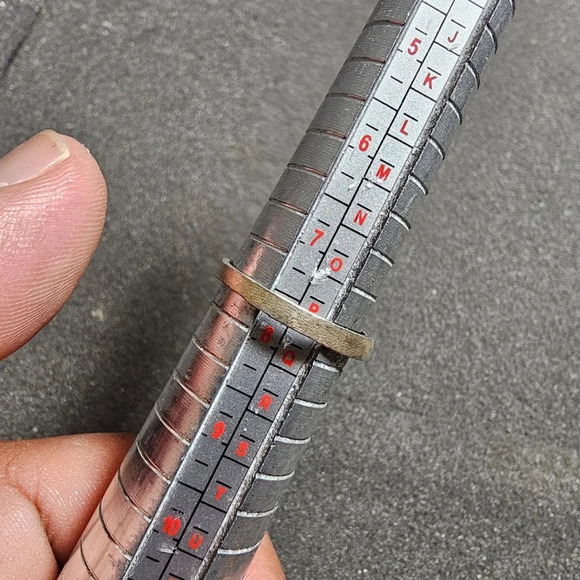 Sterling Silver And Turquoise Chip Inlaid Wavy Ring Size 8 - Picture 7 of 7